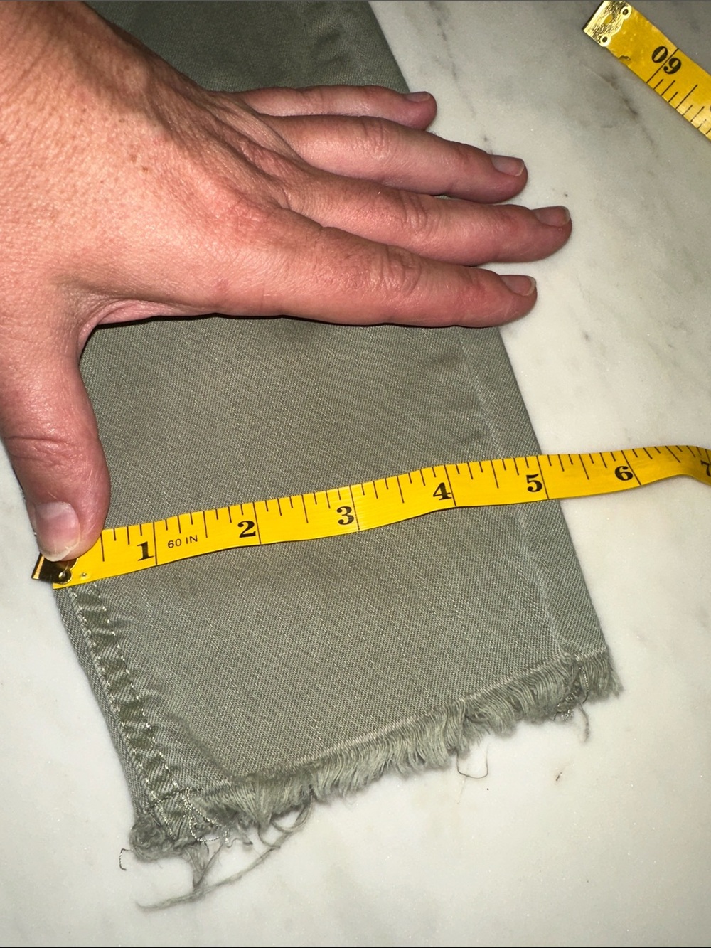 LOFT Olive Green High-Rise Cropped Jeans size 2 - Picture 8 of 10